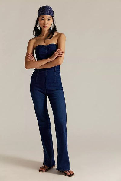 Free People We The Free Beckett Jumpsuit - Midnight Mantra