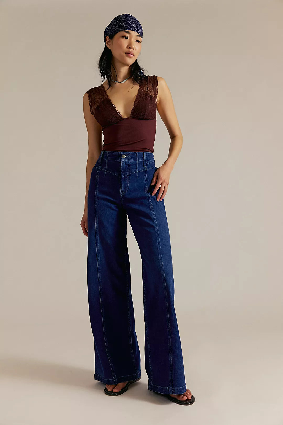 Free People We The Free Libre Wide-Leg Jeans - Lock and Key