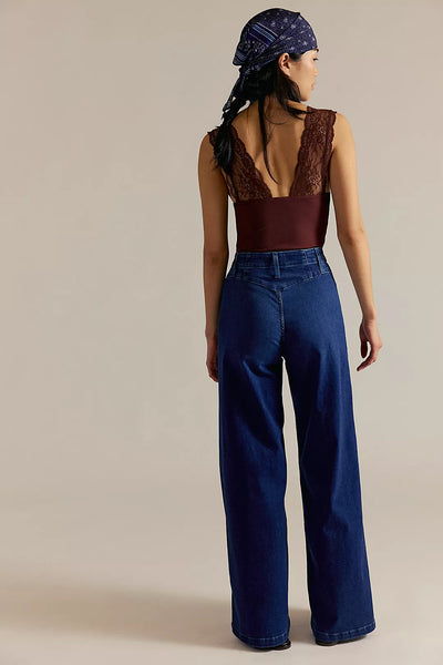 Free People We The Free Libre Wide-Leg Jeans - Lock and Key