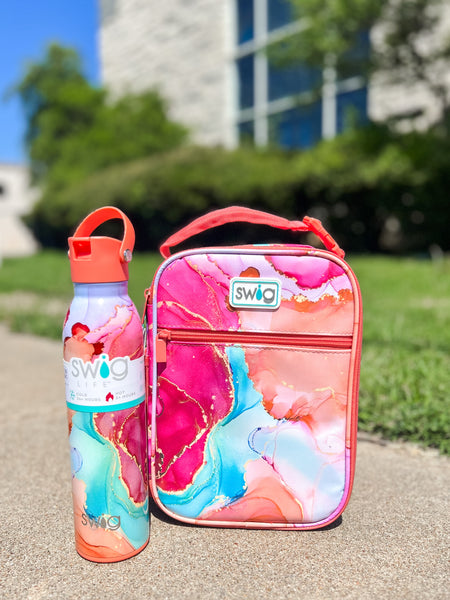 Swig Boxxi Lunch Bag and 20oz Flip & Sip Bottle- Dreamsicle