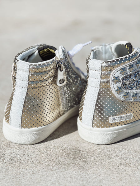 Bailey Star Sneaker- Gold/ Silver