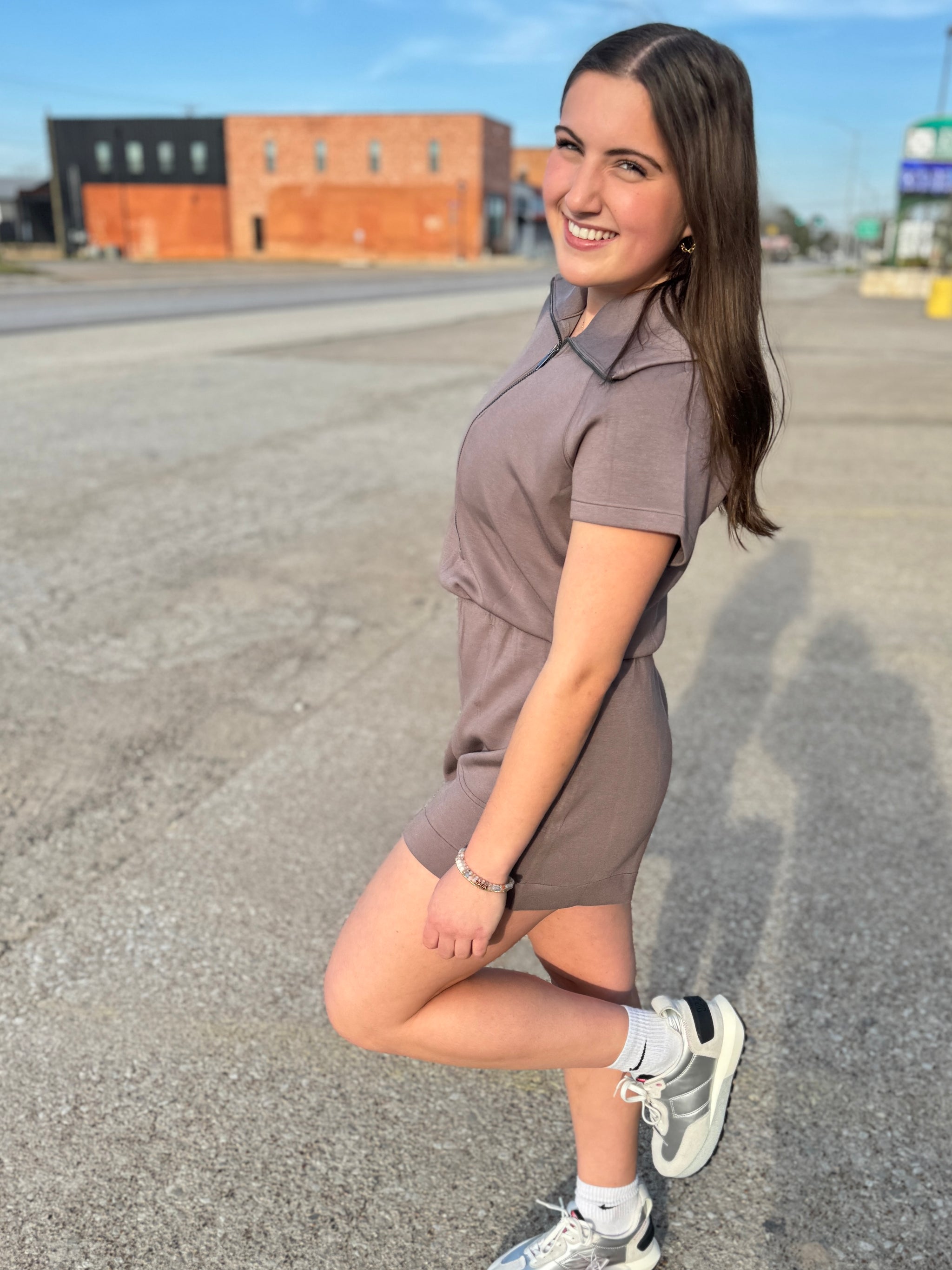 【TODAYFUL】Half Zip Rompers Stillwater Romper Short | Jungmaven Hemp Clothing & Accessories