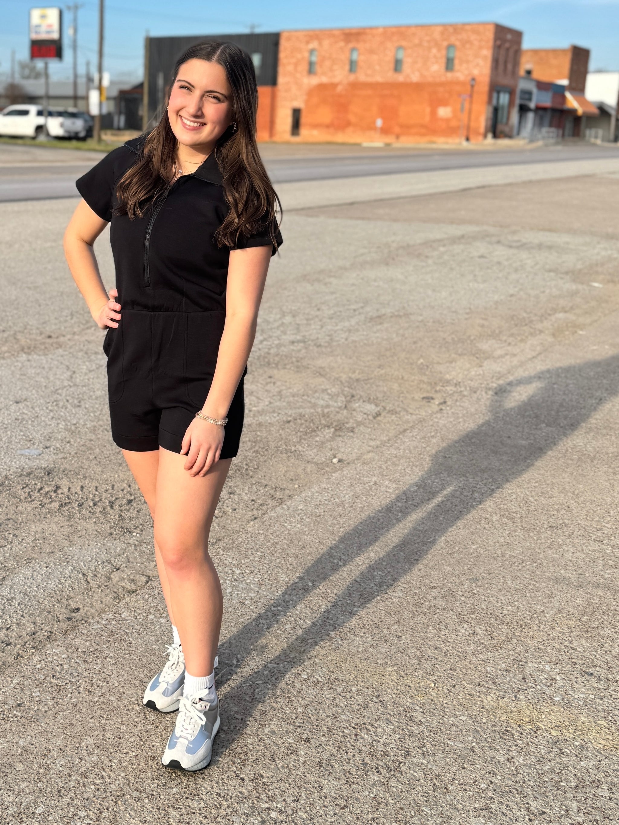 Spanx Air Essential Half Zip Romper – Davis Country Store