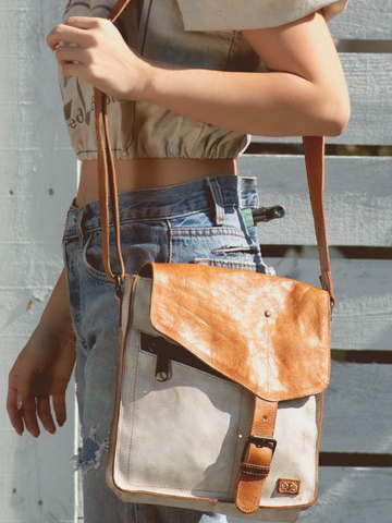 Bed Stu Keiki Crossbody Bag - Nectar Lux/Tan Rustic