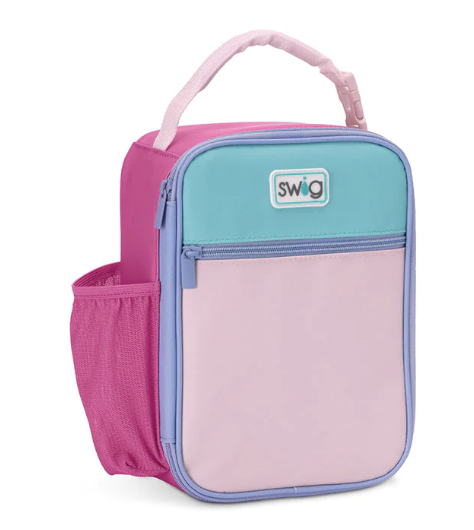 Swig Boxxi Lunch Bag and 16oz Flip & Sip Bottle- Cotton Candy