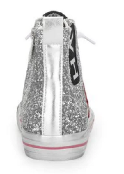 Alive High Star Sneaker- Silver Glitter