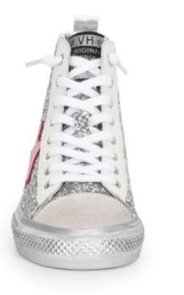 Alive High Star Sneaker- Silver Glitter