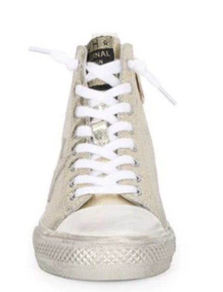 Alive High Star Sneaker- Gold Foil