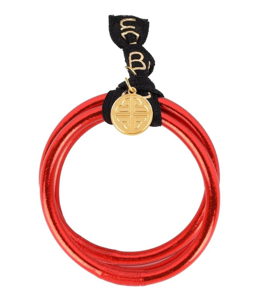 Budha Girl All Weather Bangles- Red