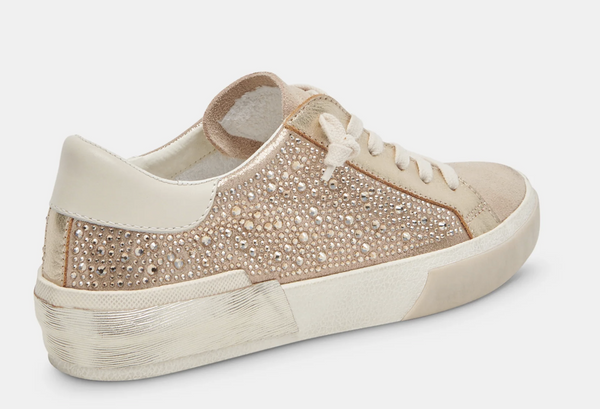DV Crystal Zina Sneakers- Gold Suede