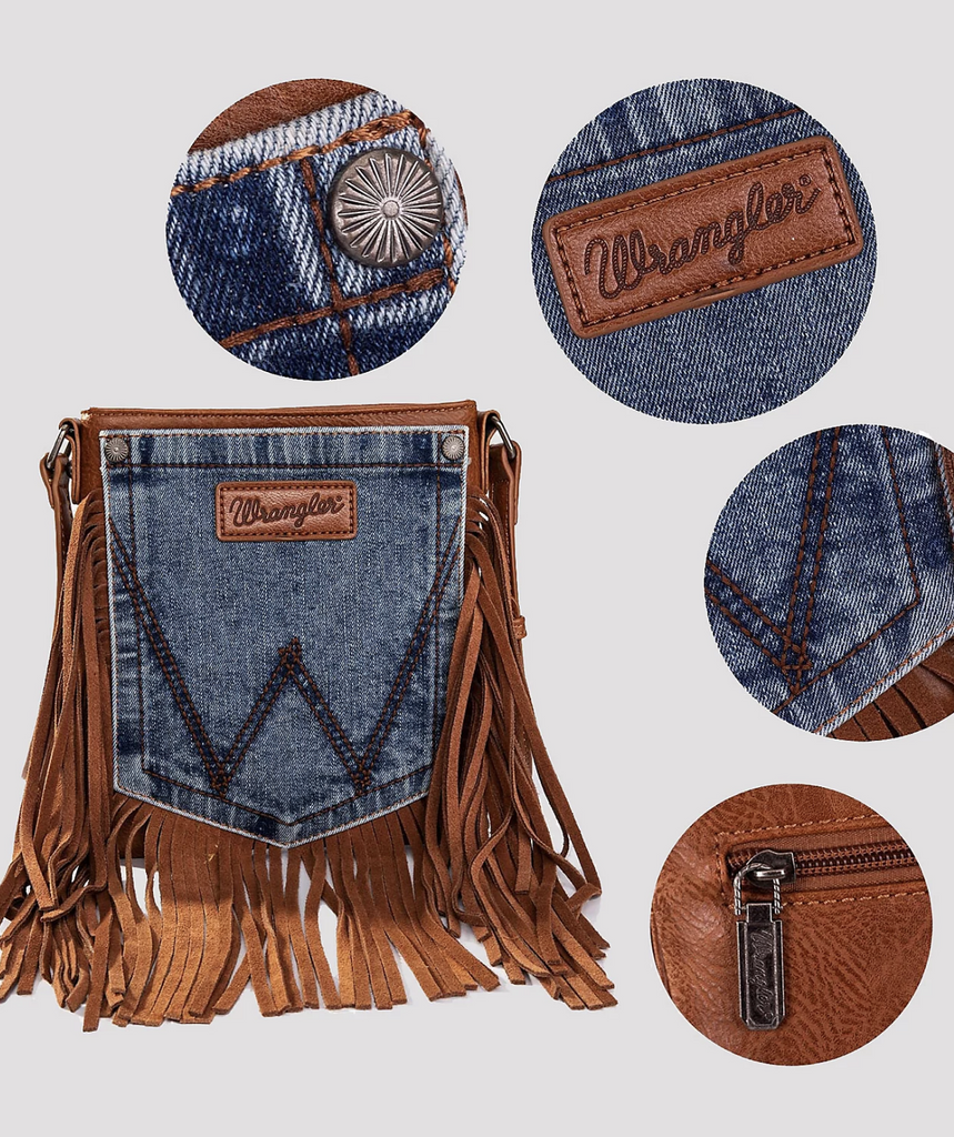 WRANGLER RED FRINGE PURSE