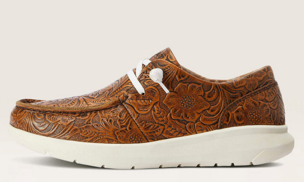Ariat Hilo Loafers- Brown Floral Emboss