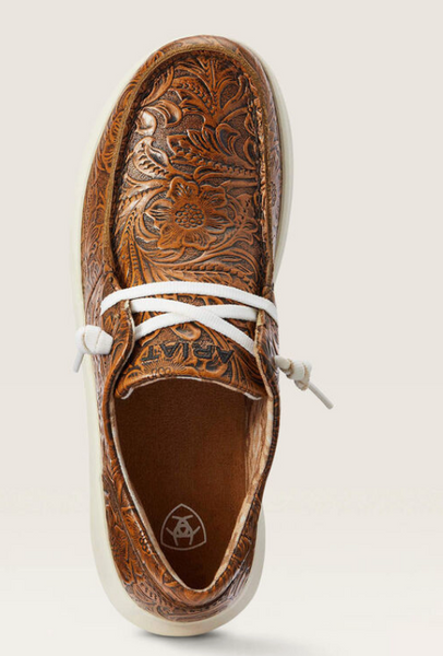Ariat Hilo Loafers- Brown Floral Emboss