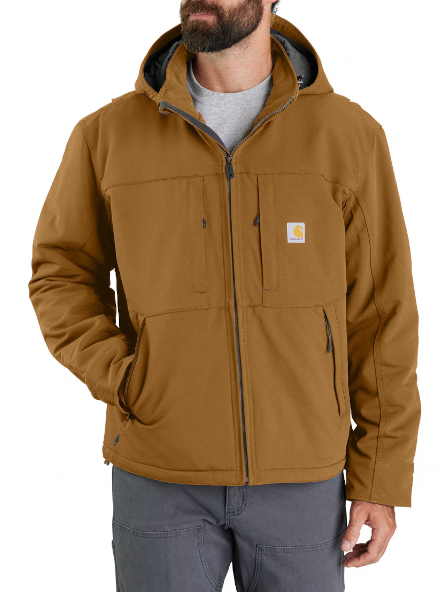 Carhartt Men's Super Dux Full Swing Insulated Jacket- Carhartt Brown