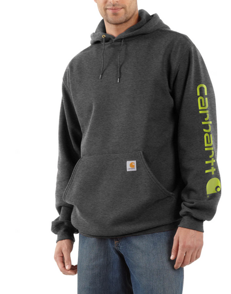 Carhartt Men's Loose Fit Midweight Logo Sleeve Hoodie- ALL colors