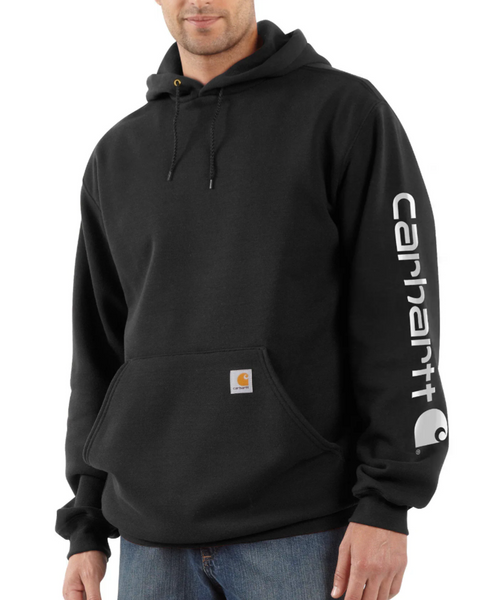 Carhartt Men's Loose Fit Midweight Logo Sleeve Hoodie- ALL colors