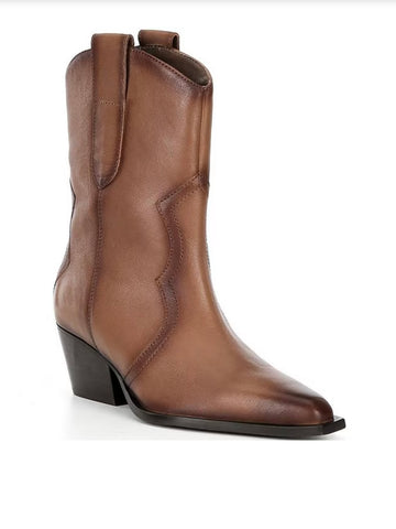 Free People Cat Nap Leather Cowboy Boots