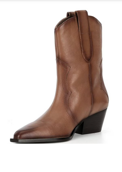 Free People Cat Nap Leather Cowboy Boots