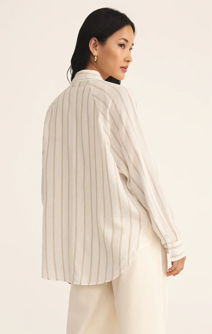 ZSupply The Perfect Linen Top - Cement