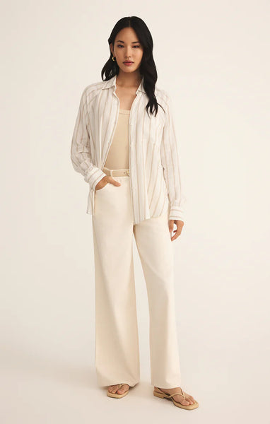 ZSupply The Perfect Linen Top - Cement
