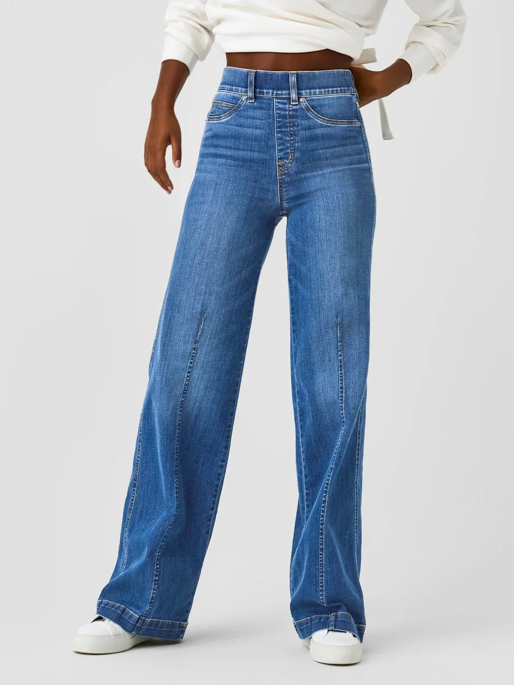 Spanx Front Seam Wide Leg Jean