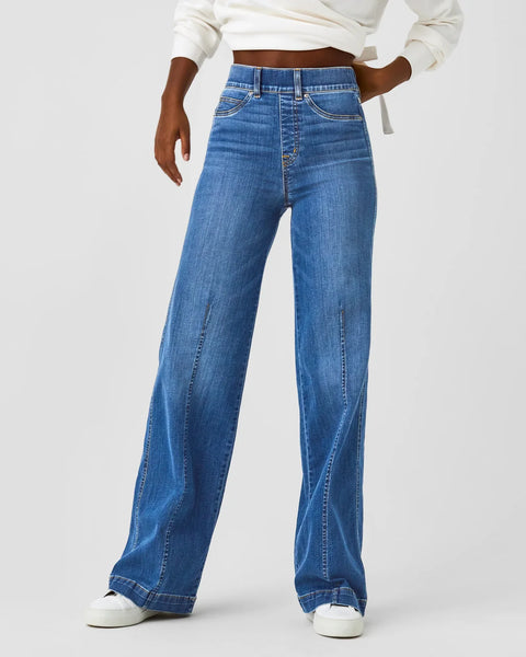 Spanx Front Seam Wide Leg Jean