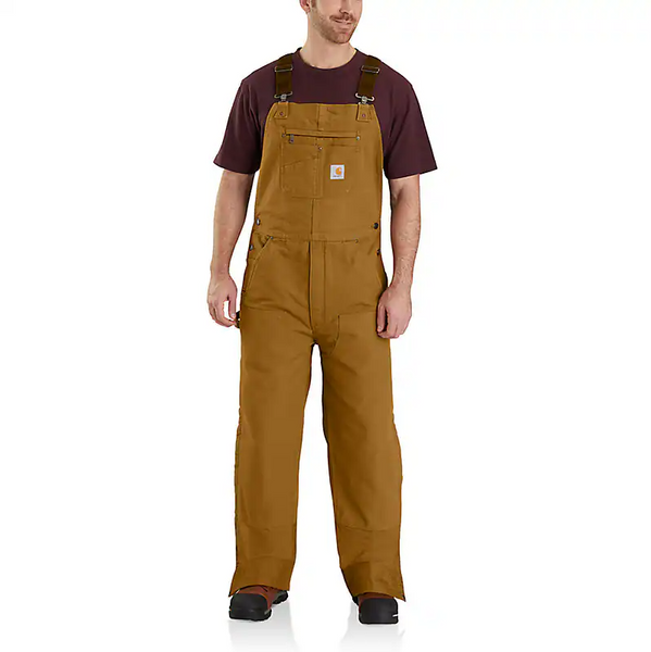 Carhartt Insulated Bib Overall Loose Fit Duck - 3 Warmest Rating