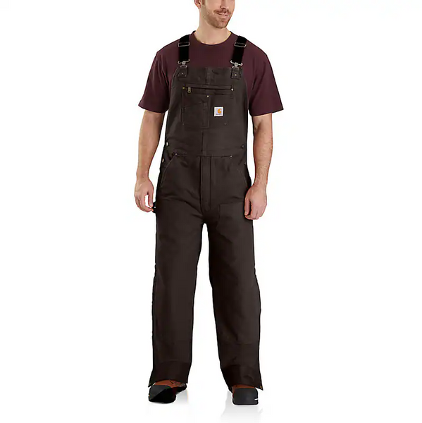 Carhartt Insulated Bib Overall Loose Fit Duck - 3 Warmest Rating