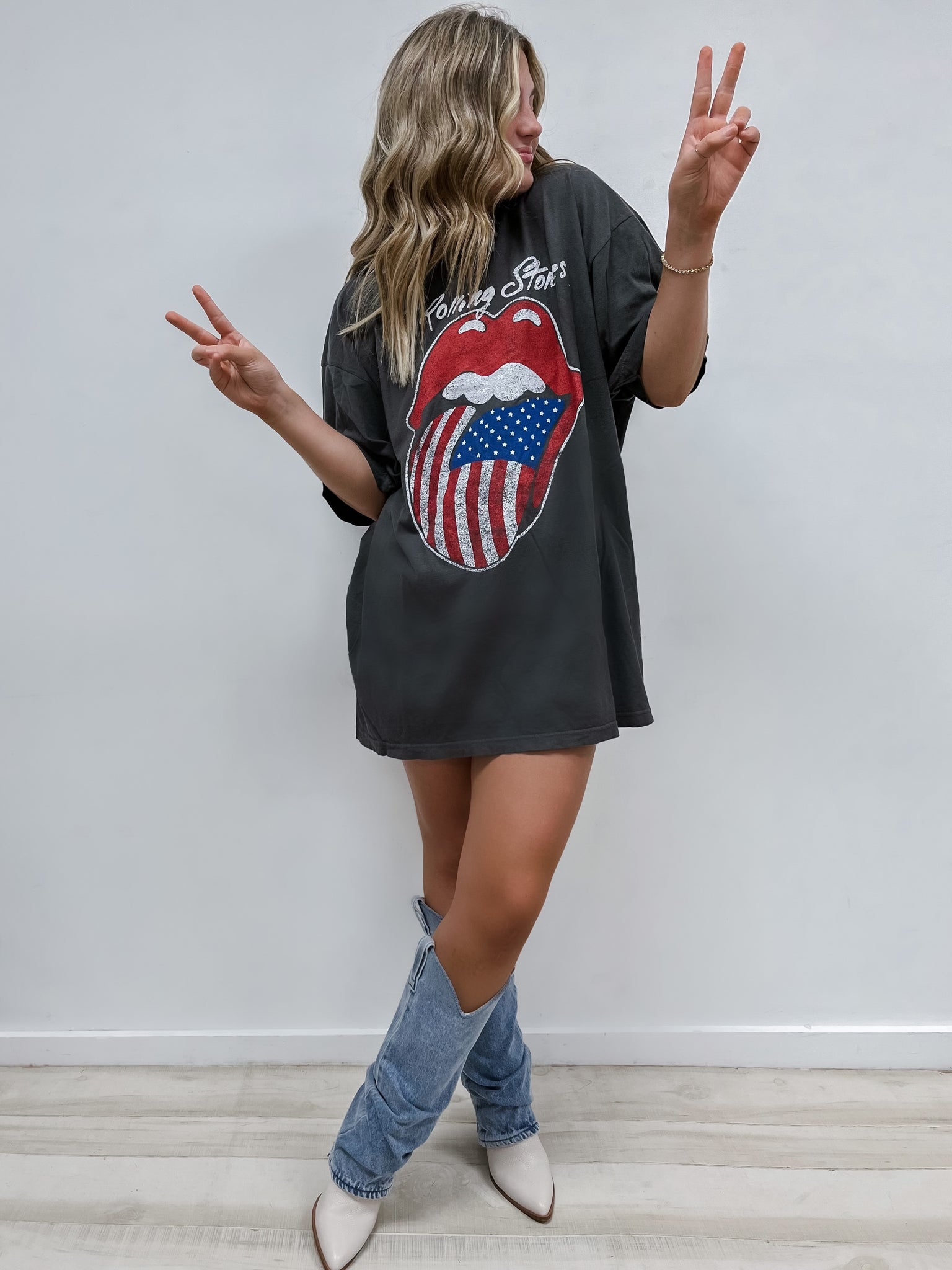 USA Rolling Stones TShirt Dress