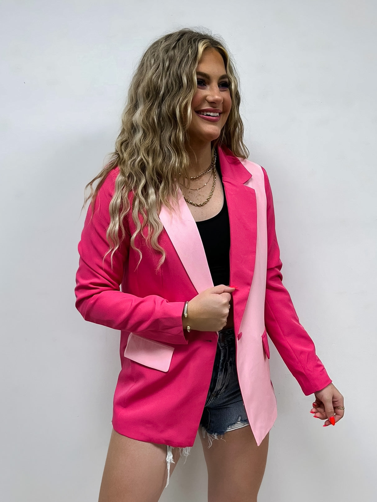 Pink Two Toned Blazer & Skort (sold separately)