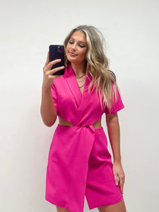 Girl Boss Dress- Hot Pink
