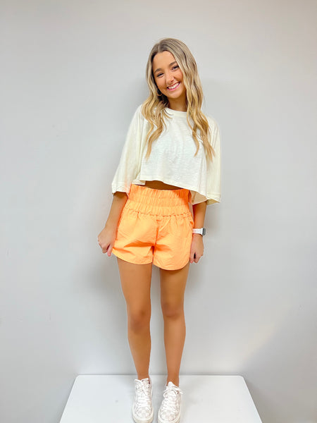 Free Fallin' Shorts- Zesty Orange