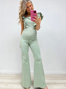 Flutter Sleeve Jumpsuit