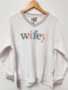 Wifey Ribbed Pullover