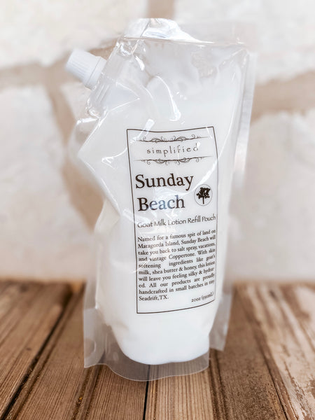 Simplified Lotion Refill Bag