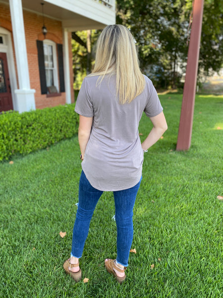Valentina V-Neck Tee- All Colors