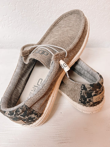 Men's Hey Dude Wally Stretch-Sand Dune Camo
