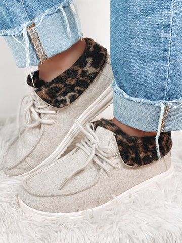 Hey Dude Britt- Cream Cheetah
