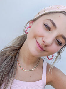 Metallic Hoop Earrings