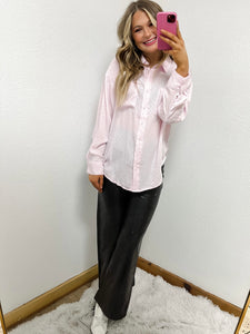 Pink Silk Check Shirt