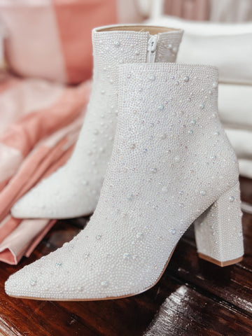 Betsey Johnson Pearl Cady Booties