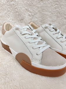 DV Zina Sneakers- White/Tan