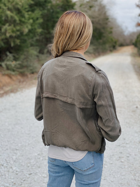 KUT Olive Utility Jacket