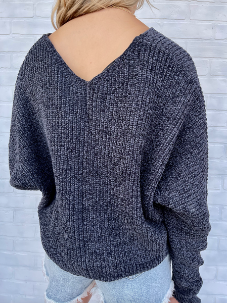 Buttery Soft Sweater- Navy