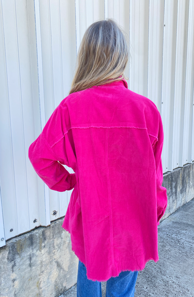 Vibrant Corded Shacket