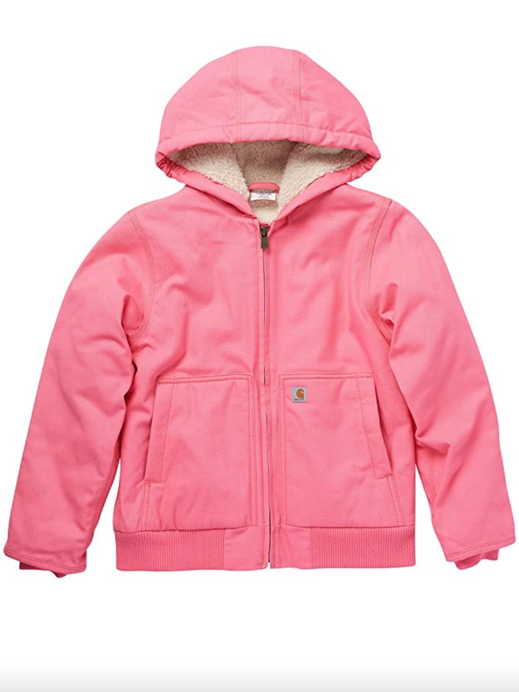 Carhartt Hooded Sherpa Lined Jacket- Pink Lemonade
