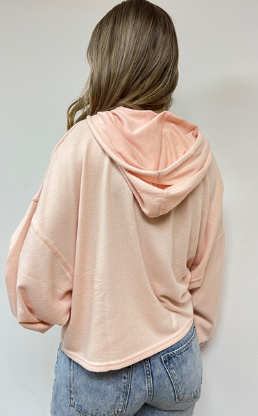 Soft Lounge Hoodie- Baby Pink