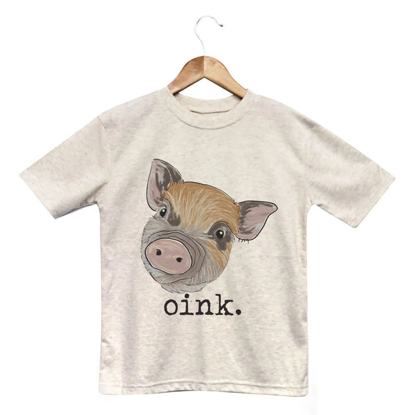 "Oink" Pig Onesie & Tee